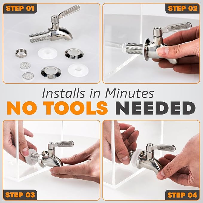 Stainless Steel Spigot for Beverage Dispenser – Leak-Proof Replacement Spigot - Image 4