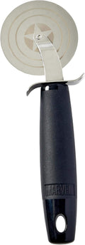 Marvel's Captain America Shield Pizza Cutter - Features Super Sharp Steel Wheel Blade & Strong Comfortable Plastic Handle - Fun Kitchen Accessory - Marvelous Gift For A Chef & Avengers Fan