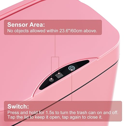 Vanpopubs 2 Pack 2.7 Gal Bathroom Trash Can - Image 6
