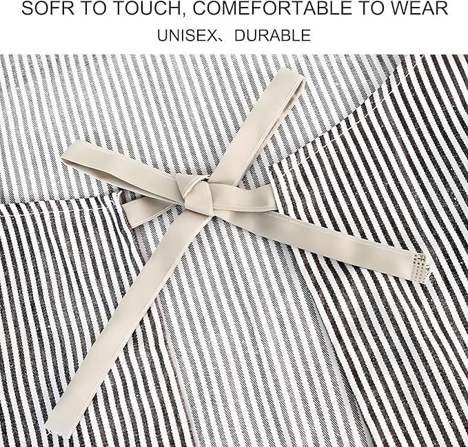 Serrenf 2 Pack Apron, Cooking Kitchen Aprons, Adjustable Bib Apron - Image 7