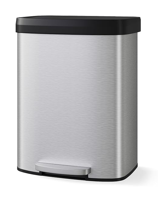 Garvee 16 gal / 60 L Stainless Steel Trash Can by Garvee