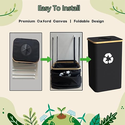 Recycling Bin Kitchen Indoor Home 40 Gallon 156L Recycle Bin - Image 2