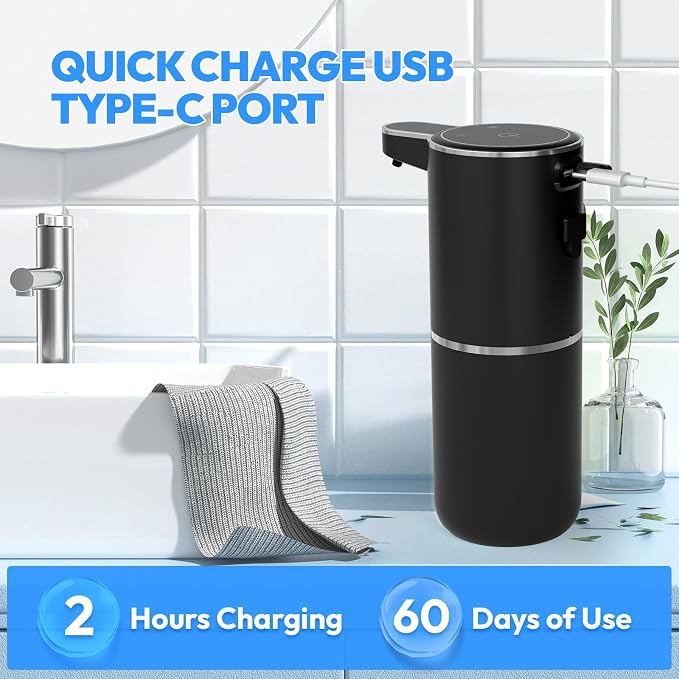 Automatic Foaming Soap Dispenser, Touchless Foam Soap Dispenser, 12.8oz - Image 4