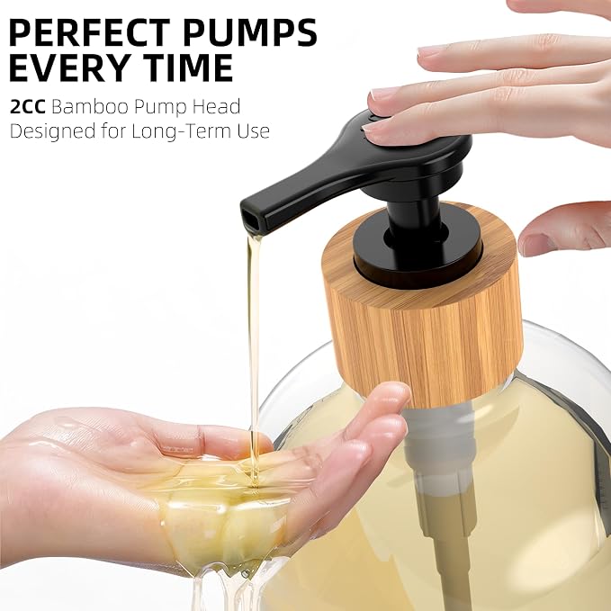 Cisily Kitchen Dish Soap Dispenser Set Stainless Steel Sponge Holder and 2 Pack - Image 3