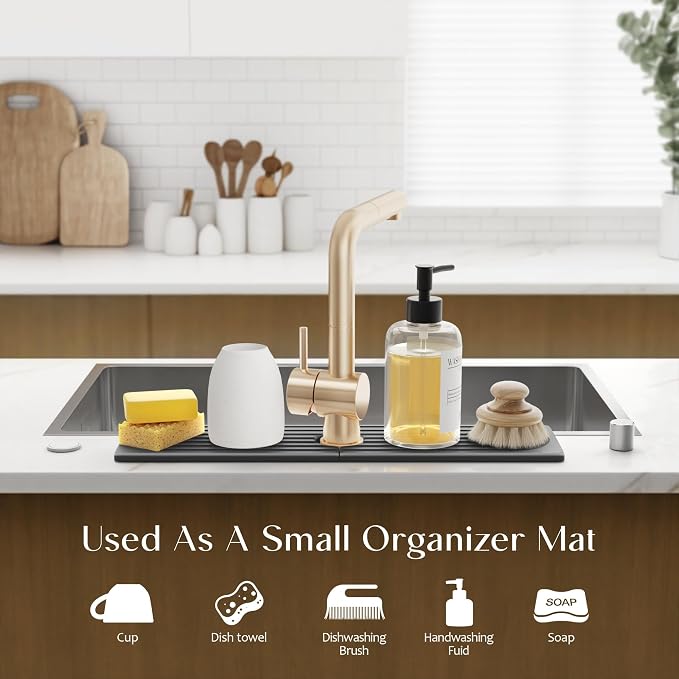 Large Faucet Mat for Kitchen Sink - Image 5