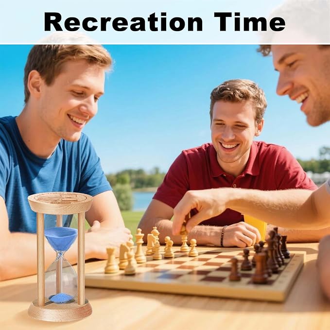 3 Minute Sand Timer, 3 Min Wooden Hourglass, Wood Mini Sand Clock, Three Minute - Image 6