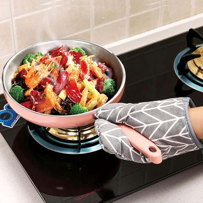 WinChange Oven Mitts and Potholders BBQ Gloves-Oven Mitts and Pot Holders Sets - Image 3