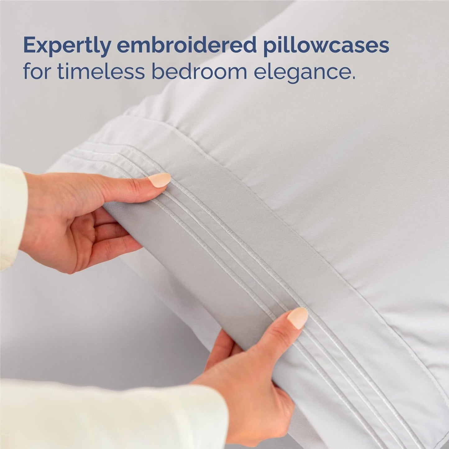 Full Size 4 Piece Sheet Set - Comfy Breathable & Cooling Bed Sheets Set - Hotel Luxury Bedding for Women, Men, Kids, Teens, Boys & Girls - Deep Pockets, Soft and Wrinkle Free - Oeko-Tex - French Grey