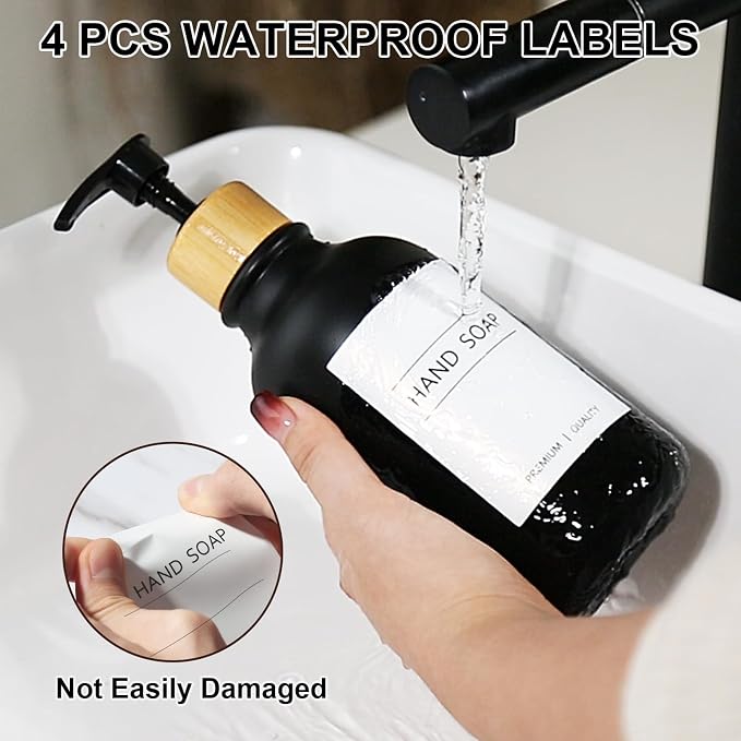 KASUNTING Hand Soap Dispenser Bathroom, 17 Fl Oz Plastic Hand and Dish Soap - Image 3