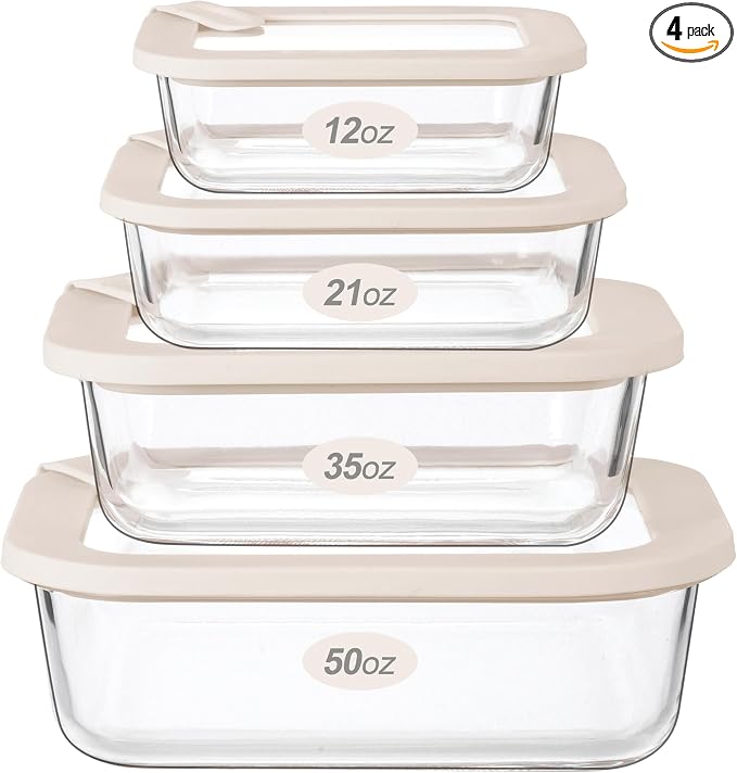 Urban Green Glass Food Storage Containers by LiveaLifeEasierandGreener