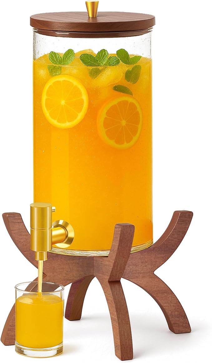 Glass Drink Dispenser, 1.5 Gallon Beverage Dispenser by Unknown