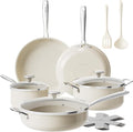 Redchef Ceramic Nonstick Cookware Set, Induction Cookware by Redchef