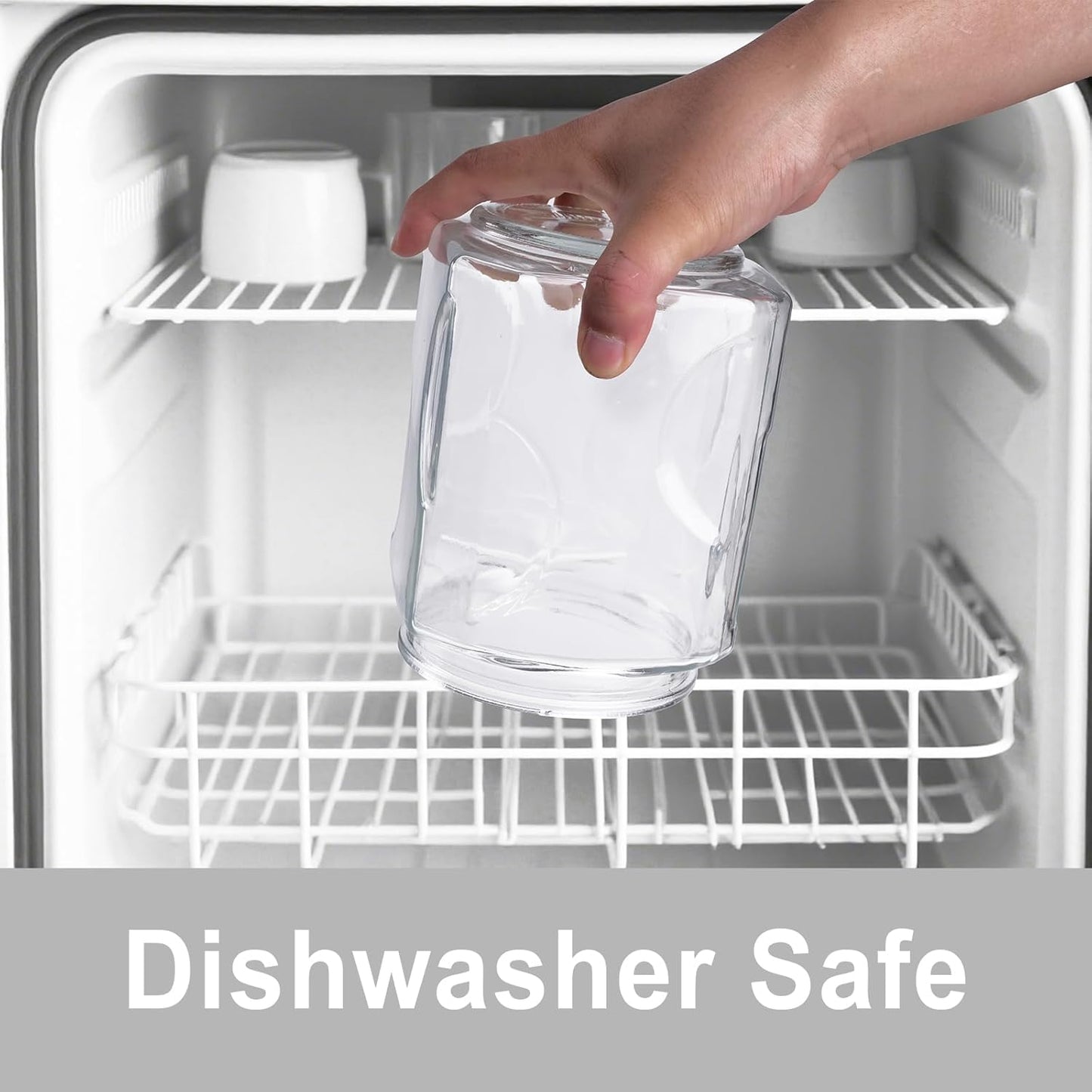 Glass Jars with Lids 64 oz, Airtight Silicone Seal & Non-Slip Design, Large Glass Storage Containers with Lids, Wide-Mouth Storage Containers for Kitchen, Laundry, Pantry & Office