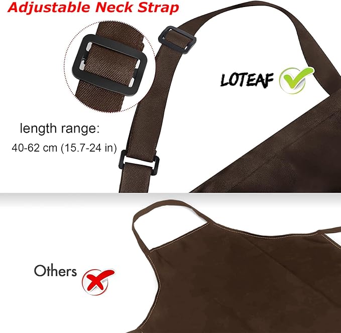4 Packs Chef Apron, Waterproof Apron, Adjustable Aprons - Image 6