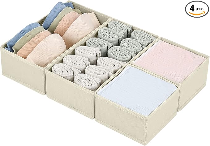 DIMJ Drawer Organizers Clothes, Dresser Organizer Bins by DiMJ