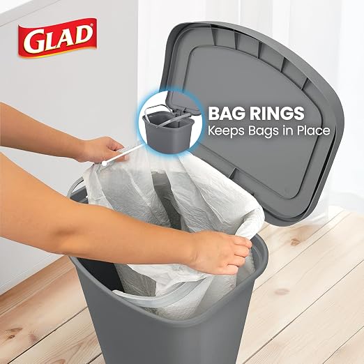 Glad Kitchen Trash Can | Large Plastic Waste Bin - Image 5