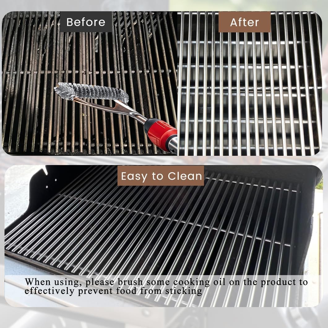 SF312C (3-Pack) 18 3/4" Stainless Steel Grates Replacement for BBQ Pro BQ05041-28, BQ51009 and Charbroil 463210310, 463210511, 463211511, 463211512, 463211513, 463211514