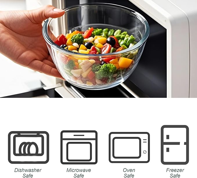 M MCIRCO Glass Mixing Bowls - Image 5
