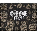 Coffee Time Dish Drying Mat 18x24 Inch, Microfiber Absorbent Fast Dry Mat Large by Unknown