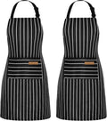 NLUS 2 Pack Cooking Aprons for Women by NLUS
