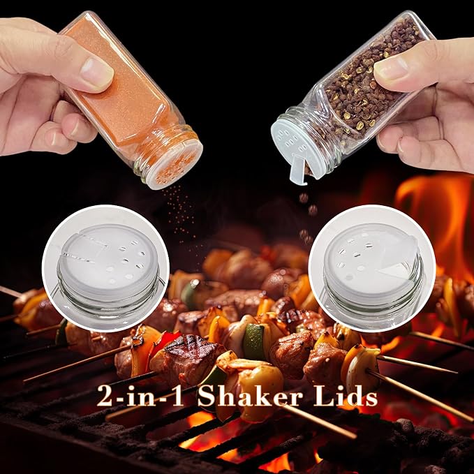 16 Pcs Spice Jars, 4oz Seasoning Containers - Image 3