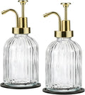 SheeChung Clear Glass Soap Dispenser, 12 Oz Liquid Hand Soap Dispenser by SheeChung