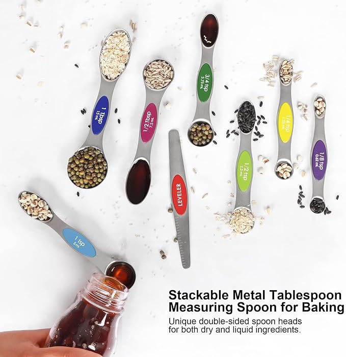 Multicolor Magnetic Measuring Spoons Set - Image 5