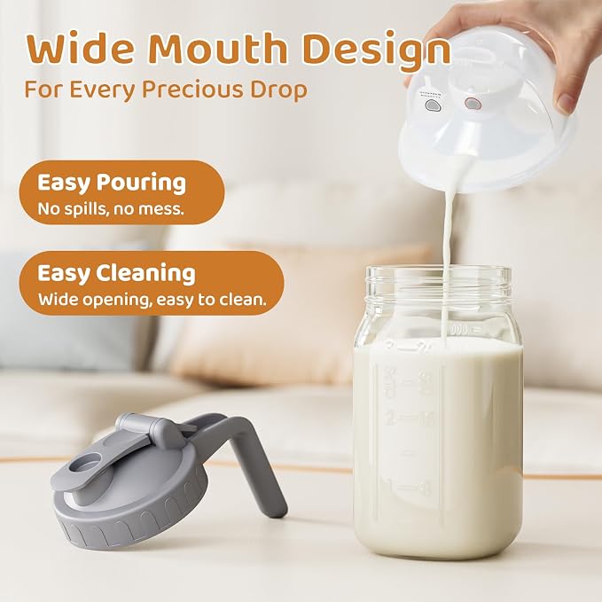 OneDream Breast Milk Pitcher 32oz Glass Pitcher - Image 6