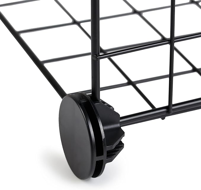 Amazon Basics 6-Cube Wire Grid Stackable Storage Organizer, Metal Shelving Unit - Image 5