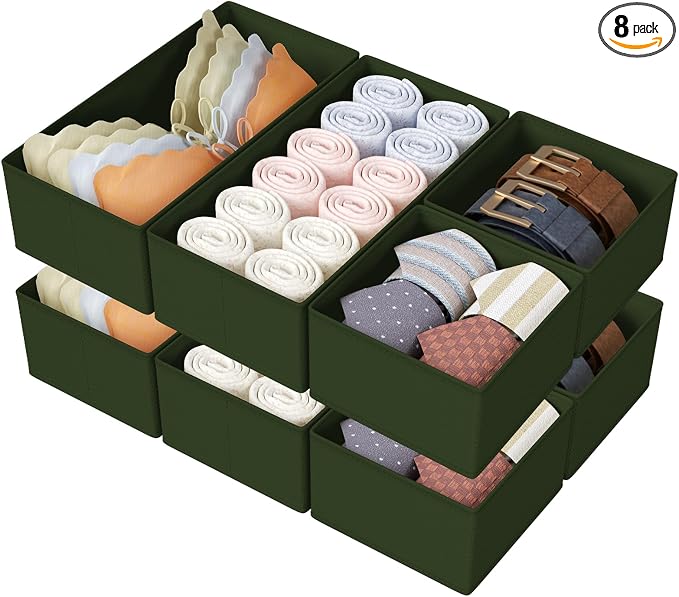 DIMJ Drawer Organizers Clothes, Fabric Closet Organizers and Storage, Shallow by DiMJ