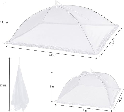 10 PACK Mesh Food Covers for Outside, Food Covers Outdoors Pop-up Food Tents 2 - Image 2