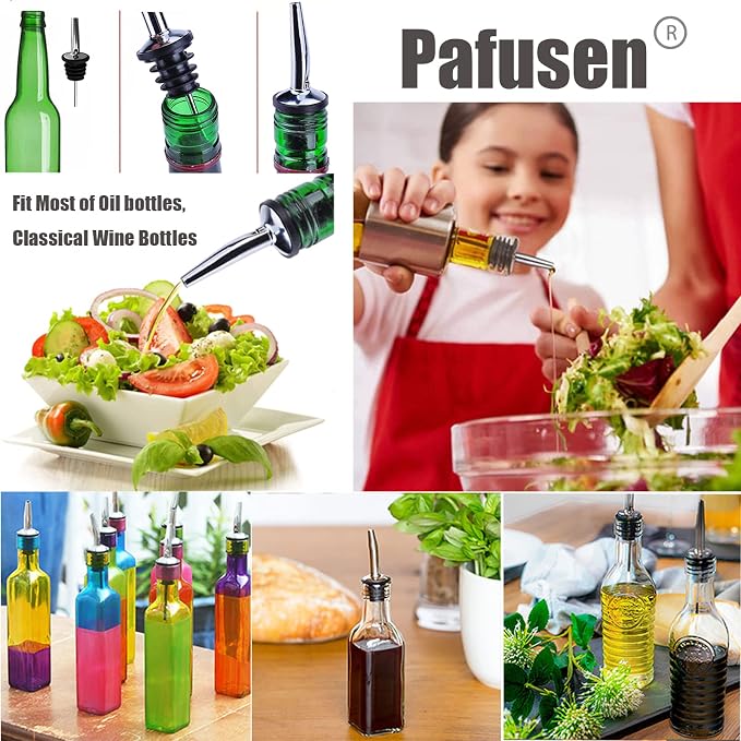 Pafusen 6 Pack Liquor Bottle Pourers, Liquor Pour Spout - Image 4