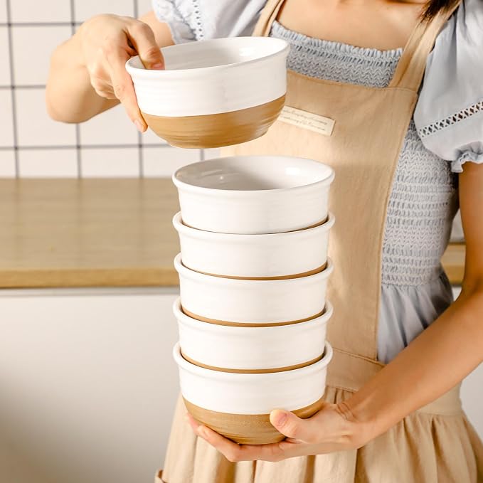 HASENSE Ceramic Cereal Bowls, 20 OZ Soup Bowls - Image 6