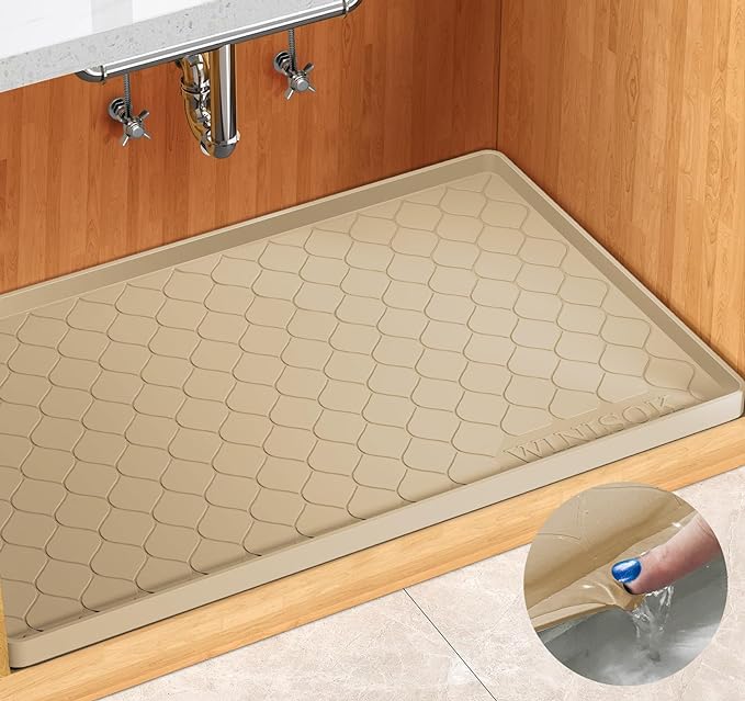 Winisok Silicone Under Sink Mat 37" x 22", kitchen Essentials and Gadgets by Winisok