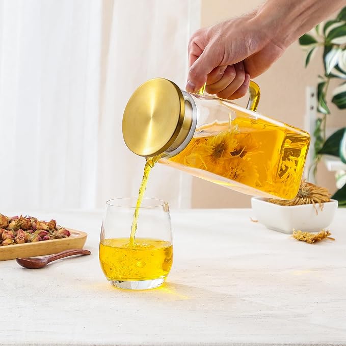 40 oz, 1.2Liter Square Glass Pitcher - Image 6
