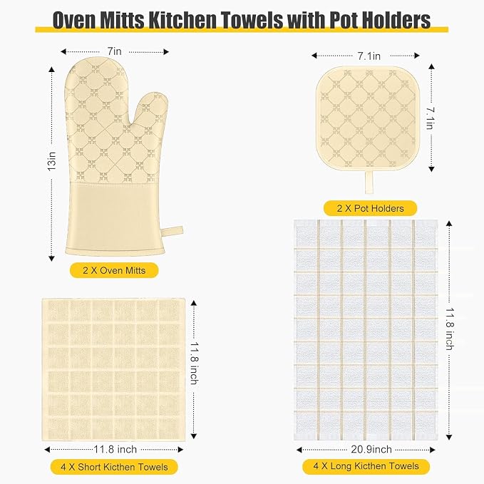Oven Mitts Kitchen Towels Dishcloths - Image 2