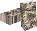 Restaurantware Bag Tek 4 LB Disposable Lunch Bags 100 Sturdy Take Out Bags - Flat Bottom Great For Restaurants Cafes And Bakeries Camouflage Paper Popcorn Bags Versatile For Grocery And More