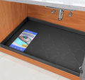 SIKADEER 22" x 22" Under Sink Mat Waterproof, Silicone Mat Kitchen Drawer Shelf by SIKADEER