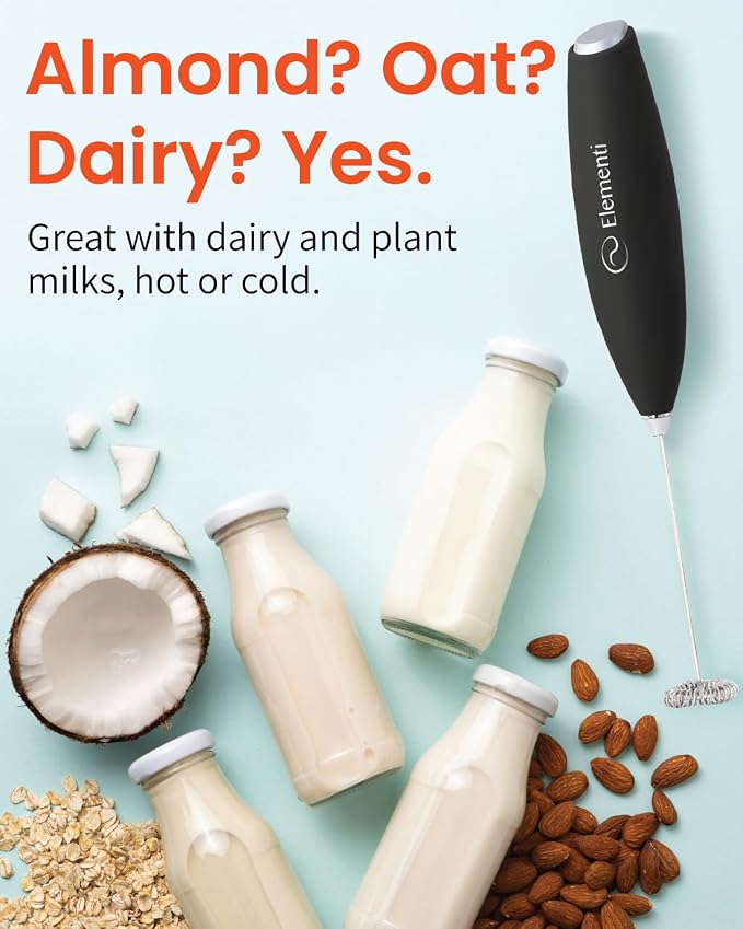 Elementi Electric Milk Frother Handheld - Image 7