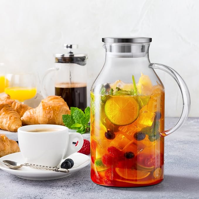 Bivvclaz 3 Liter 101 oz Glass Pitcher - Image 7
