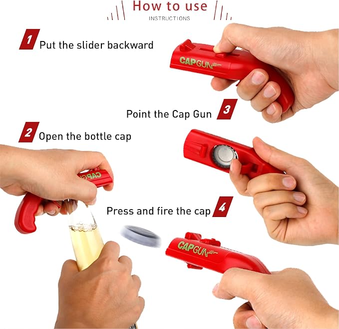 Cap Shooting Bottle Opener Gun - Image 5