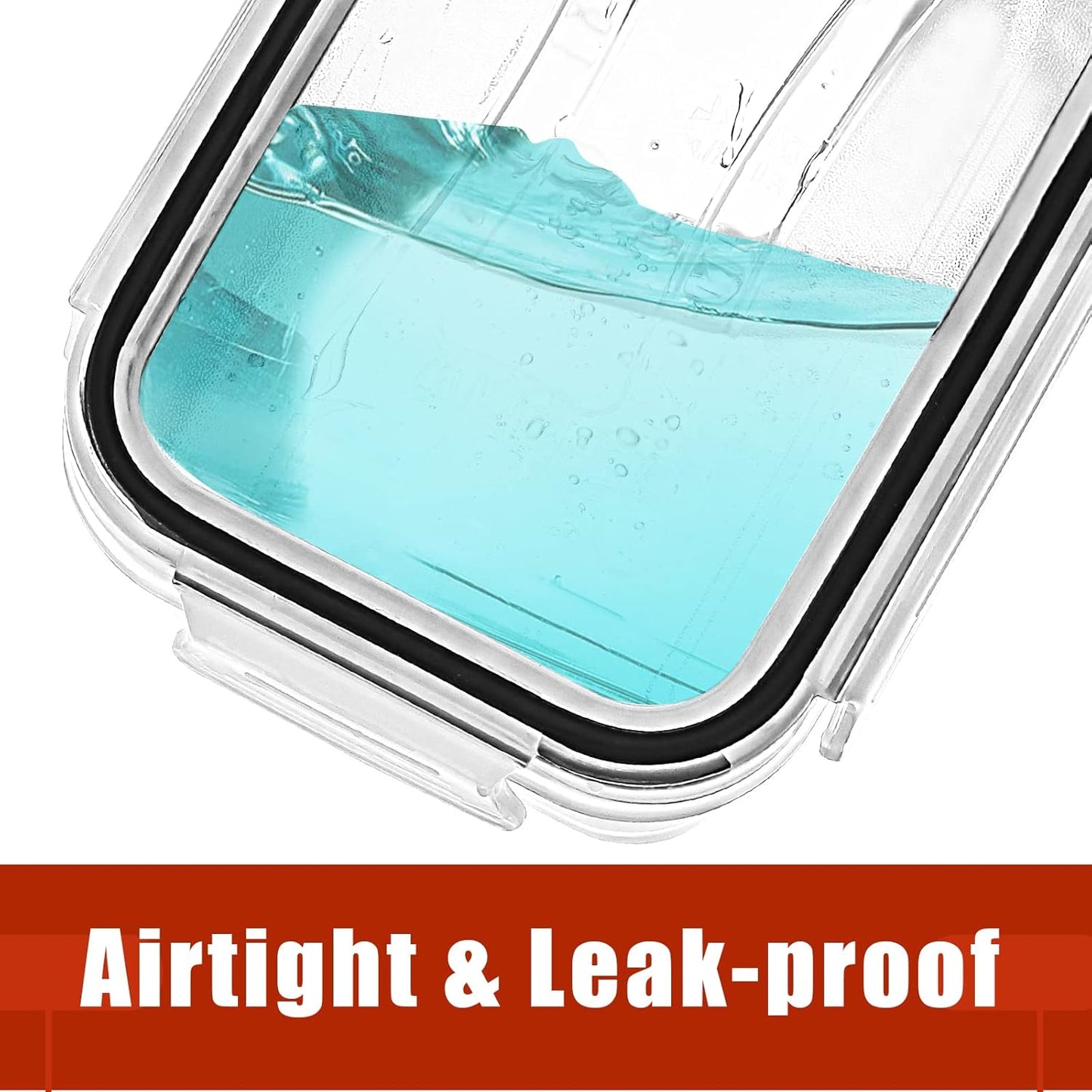 PRAKI 30 Pack Airtight Food Storage Containers for Kitchen Pantry Organizers and Storage, Plastic Kitchen Storage Canisters with Lids,Cereal, Flour & Sugar Containers - Labels, 6 Spoon & Marker