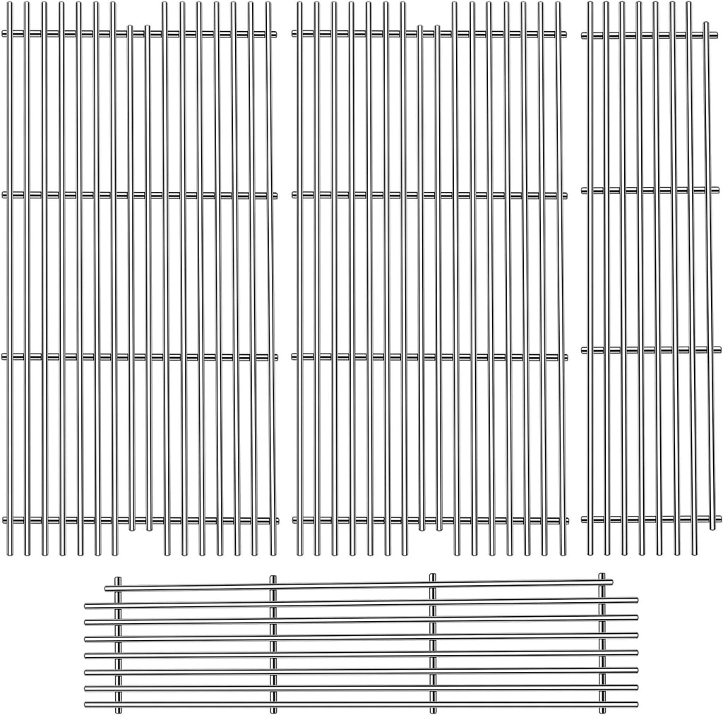 2 Pack 54911 Cooking Grid with 2 Pack 54921 Grill Grates Replacement for Viking VGBQ 30 Inch T Series VGBG 41 Inch T Series VGBQ 53 Inch T Series