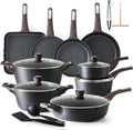 SENSARTE Pots and Pans Set Non stick, Non toxic Healthy Induction Cookware Sets by SENSARTE