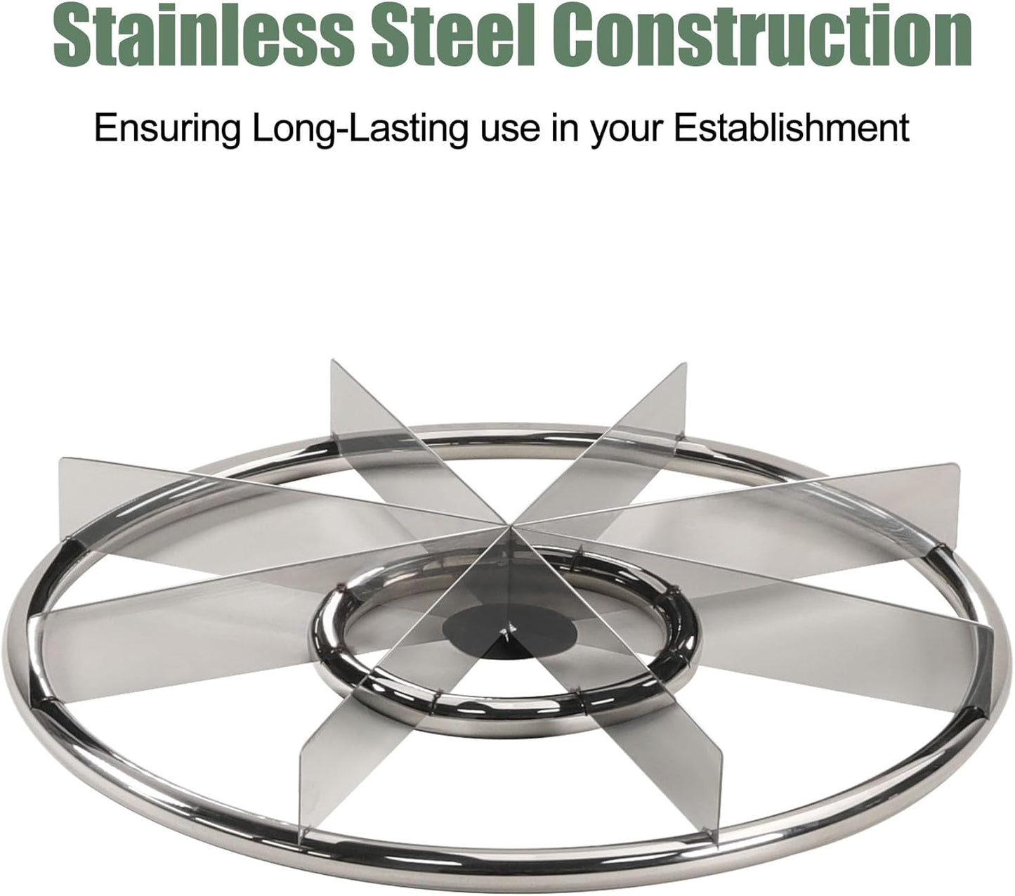 16" Pizza Cutter Rocker Sharp 8-Slice Multi-Blade Heavy Duty Stainless Steel Pizza Rocker Knife Pizza Oven Accessories