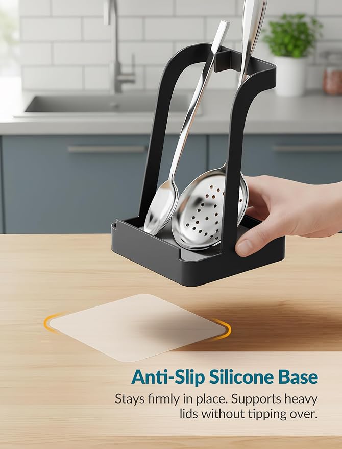 NiHome Upgraded Pot Lid and Spoon Rest - Image 3