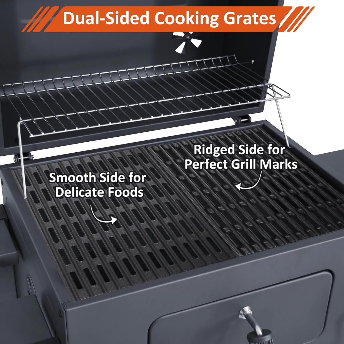 SafBbcue Upgrade 720-0830H Grill Grates for Nexgrill 720-0888N 720-0830A 720-0670C 720-0888S 720-0783EH 720-0888 720-0783W Charbroil 463449914 463446015 Grill Parts Heacy-Duty Cast Iron