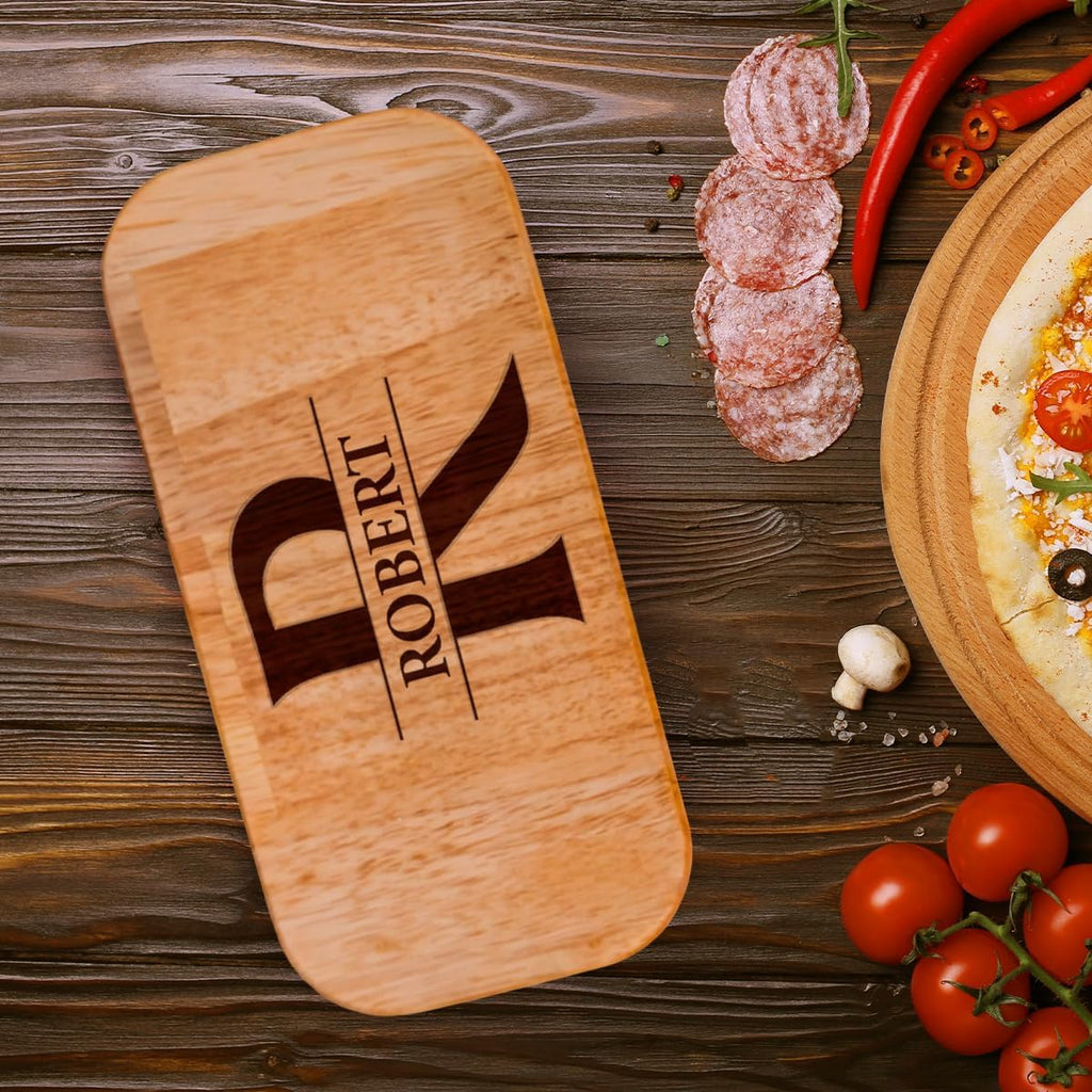 Pizza Cutter Wheel with Sharp Blade - Gifts for Men, Women, Gift for Husband, Birthday & Christmas Gift - Wooden Pizza Wheel Cutter (You Stole A Pizza My Heart)
