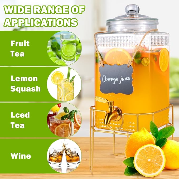 Drink Dispensers for Parties, 1.5 Gallon Drink Dispenser, Beverage Dispenser - Image 5