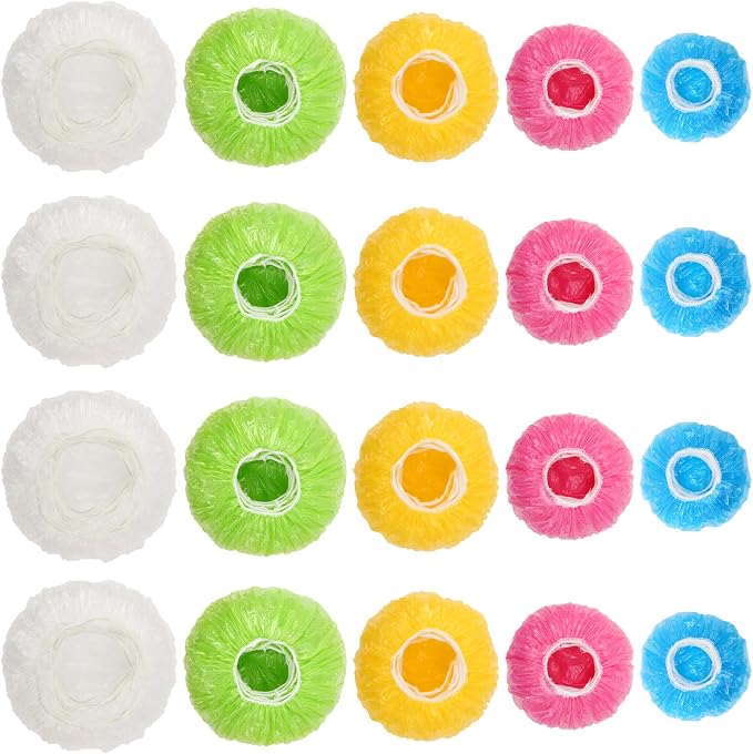 130Pcs Reusable Elastic Food Bowl Storage Covers, Sublaga Bowl Covers, Variety by Sublaga